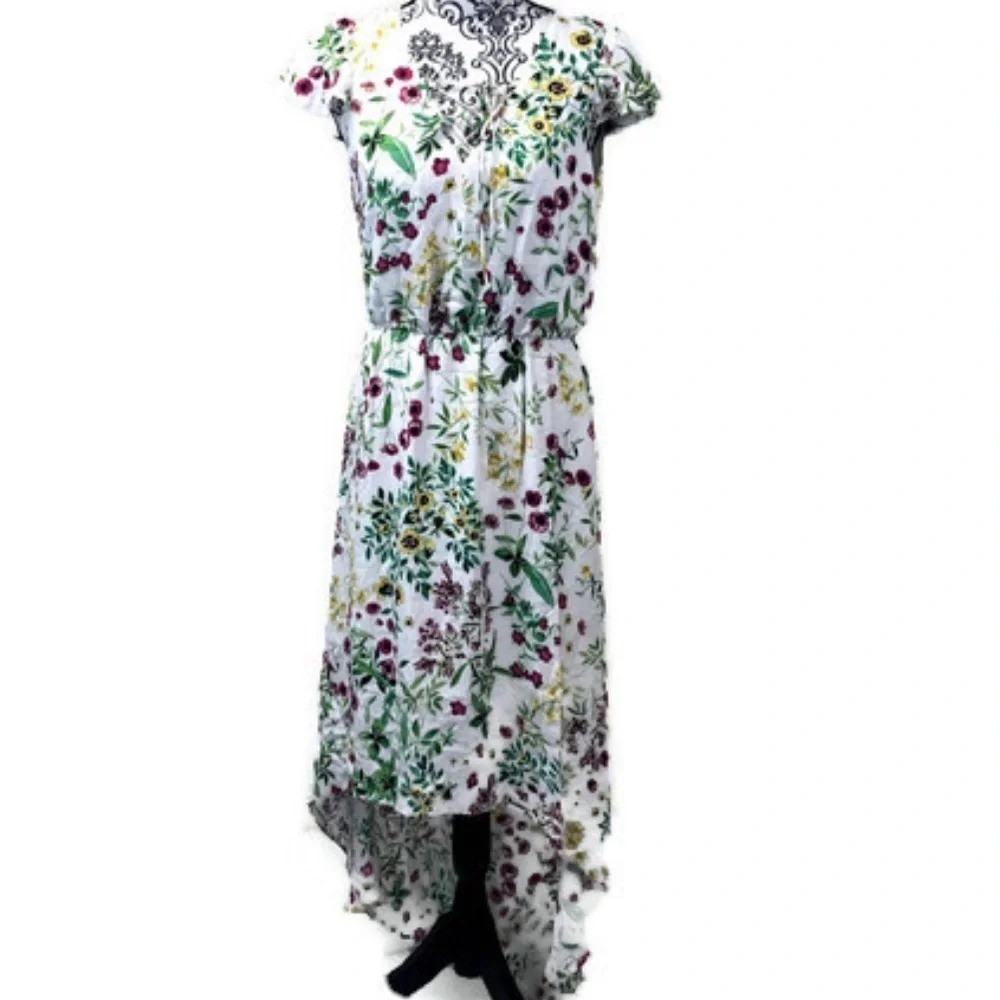 Wayf Hi-Low Flutter Sleeve Dress, NWT